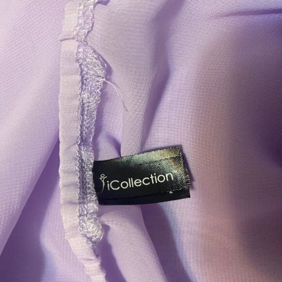 i Collection Lavendar Lace teddy with thongs, size 1X - Picture 3 of 5